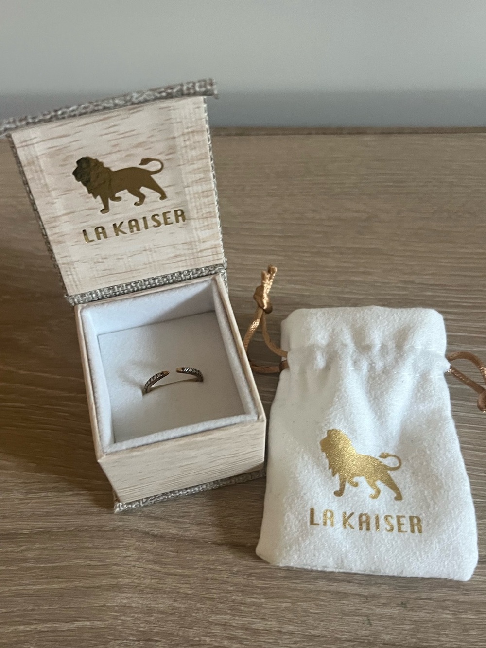 La Kaiser Open Talon Gold Vermeil Ring